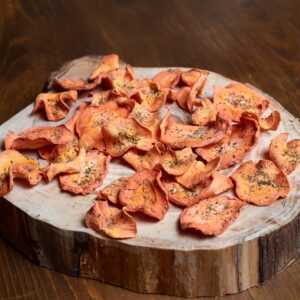 НОВИНКА! Овощные морковные чипсы с розовой солью и прованскими травами