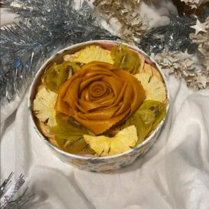 Подарочный набор в шляпной коробке (пастила-фруктовые чипсы)